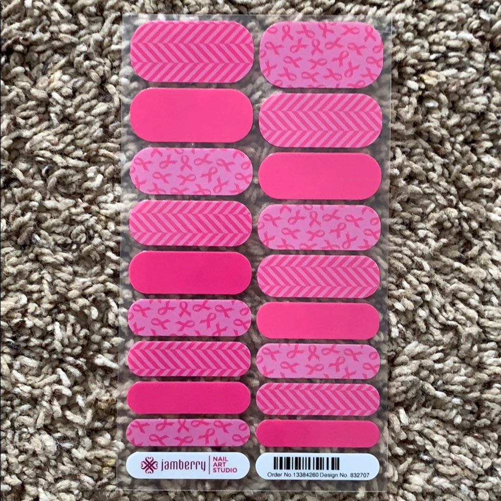 Jamberry Breast Cancer Nail Wraps